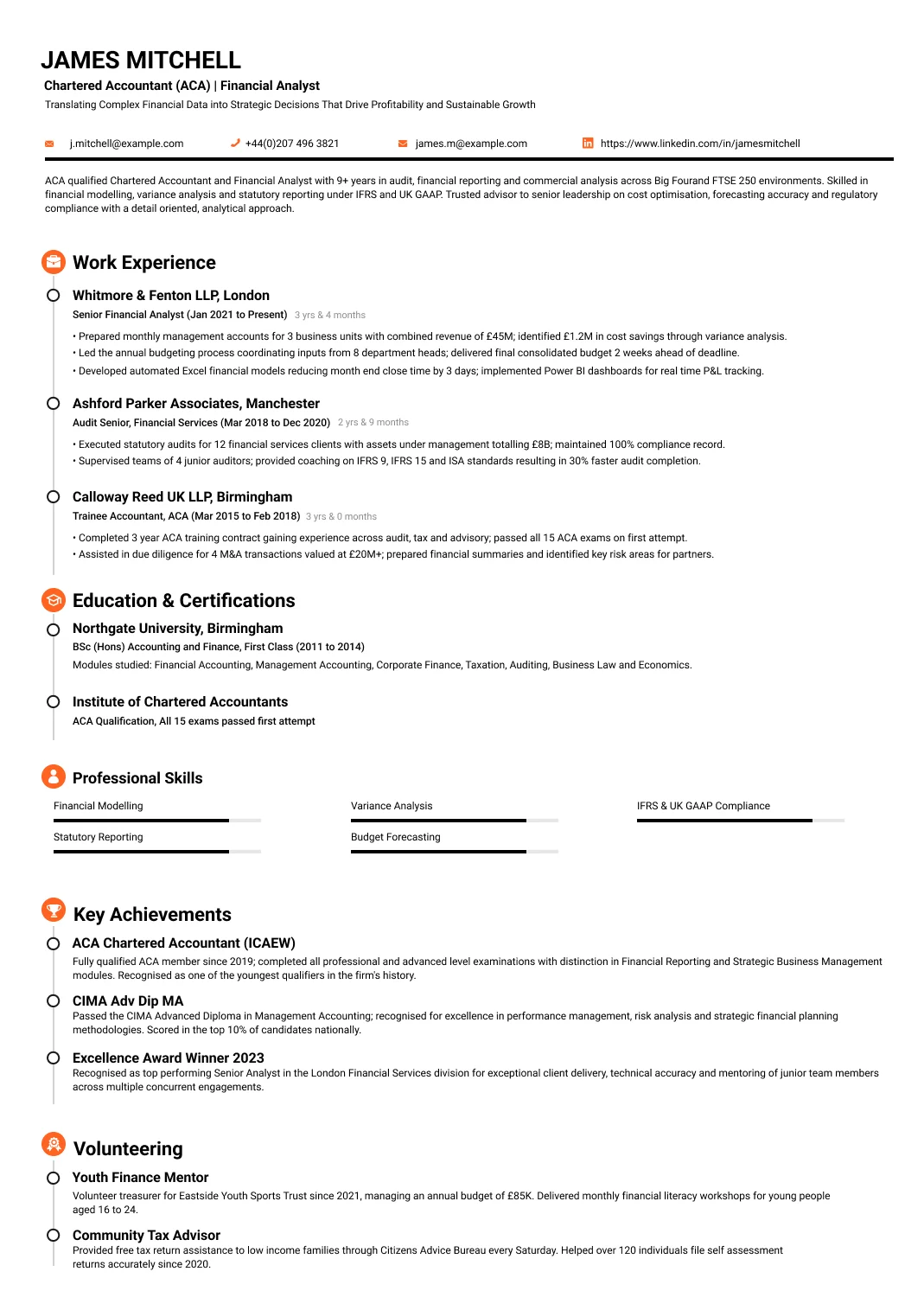 Executive Resume Builder